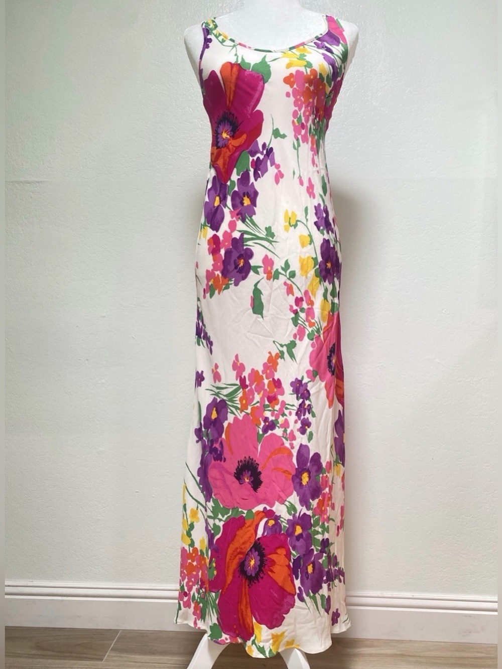 Rare HTF Vintage 1990’s Betsey Johnson Floral Maxi slip Dress